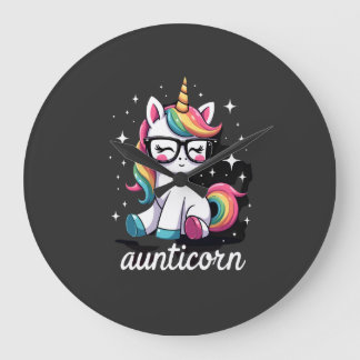 Tantehorn Tante Dabbing Einhorn Tante Tante Christ Große Wanduhr
