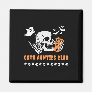 Tanten Club Tante Halloween Spooky Gothic Skelett Magnet