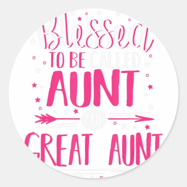 Tanten Große Tante - Große Tante Runder Aufkleber (Vorderseite)