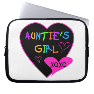 Tanten Mädchen für Shirts, Tasse, Hüte und mehr Laptopschutzhülle