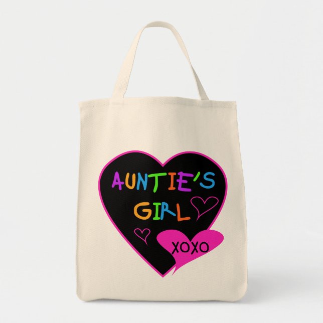 Tanten Mädchen für Shirts, Tasse, Hüte und mehr Tragetasche (Vorne)