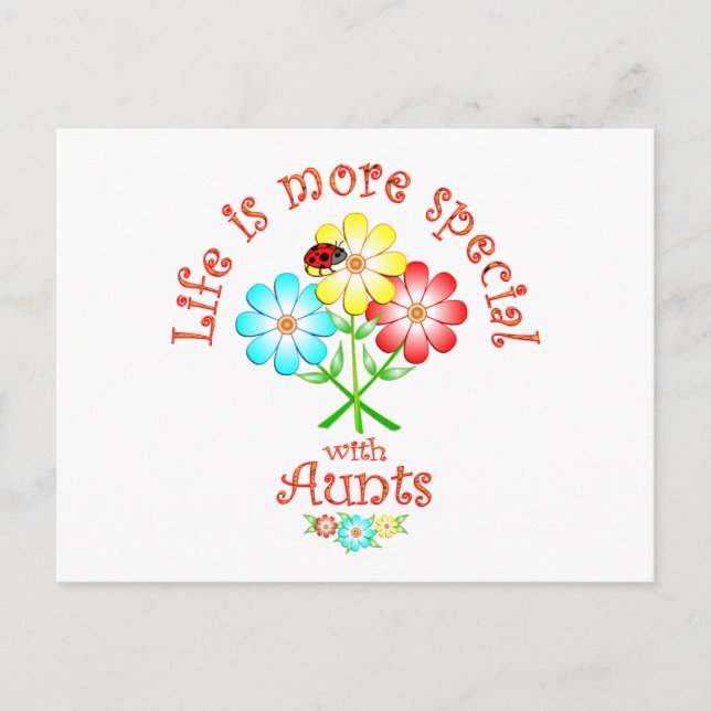 Tanten sind speziell postkarte (Vorderseite)