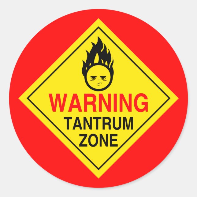 Tantrum Zone Stickers (Vorderseite)