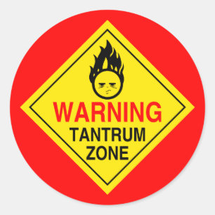 Tantrum Zone Stickers