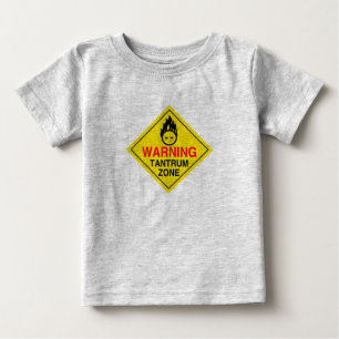 Tantrum-Zonen-Kleinkind-Shirt Baby T-shirt