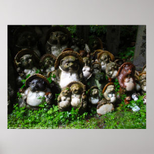 Tanuki Statuen Poster