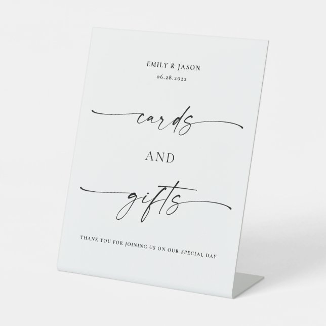 TANYA | Panneau Mariage de Pedestal Cartes et Cade (Recto)