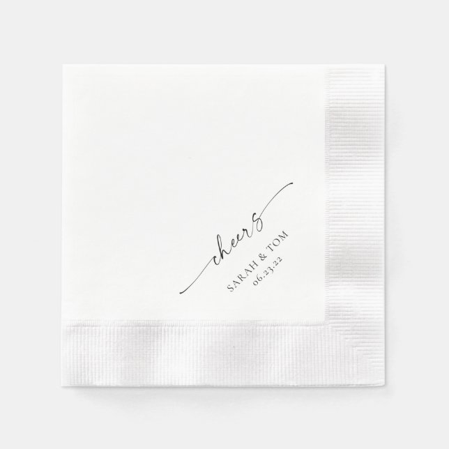 TANYA | Personalisierte Hochzeit Napkins Serviette (Vorderseite)