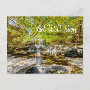 Tanyard Creek Wasserfall im Herbst gut aufgehoben Postkarte