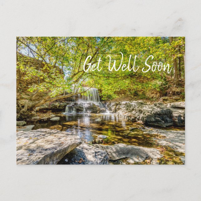 Tanyard Creek Wasserfall im Herbst gut aufgehoben Postkarte (Vorderseite)