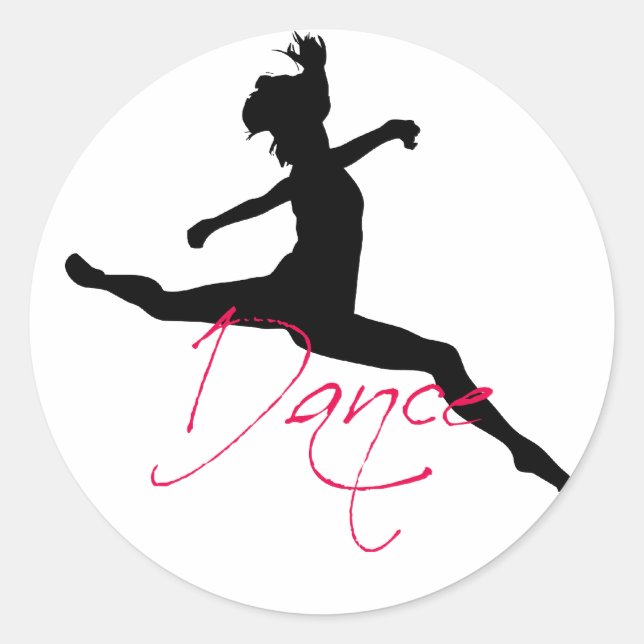 Tanz_6 Runder Aufkleber (Vorderseite)