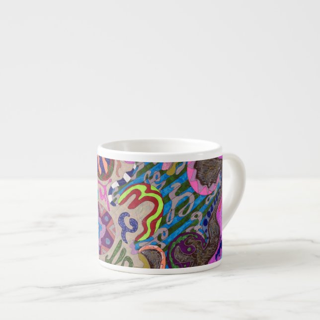 "Tanz" Abstrakt Espressotasse (Vorderseite Rechts)