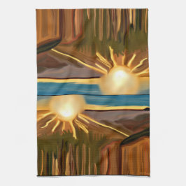 Tanz Abstrakte Kunst des Kacti Küchentuch