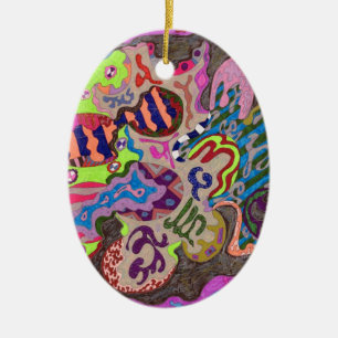 "Tanz" Abstrakte Kunst Keramikornament