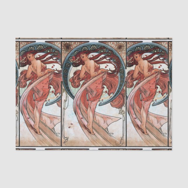 Tanz Alfons Muchas 1898 Seidenpapier (Vorderseite)