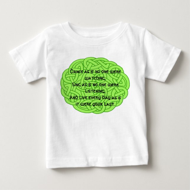 Tanz, als würde niemand zuschauen baby t-shirt (Vorderseite)