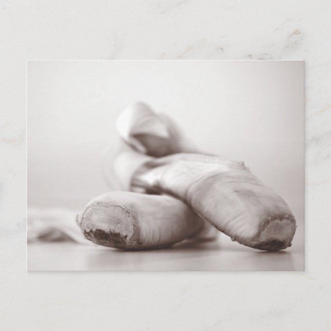 Tanz - Alte Ballet Pointe Shoes anpassbar Postkarte (Vorderseite)