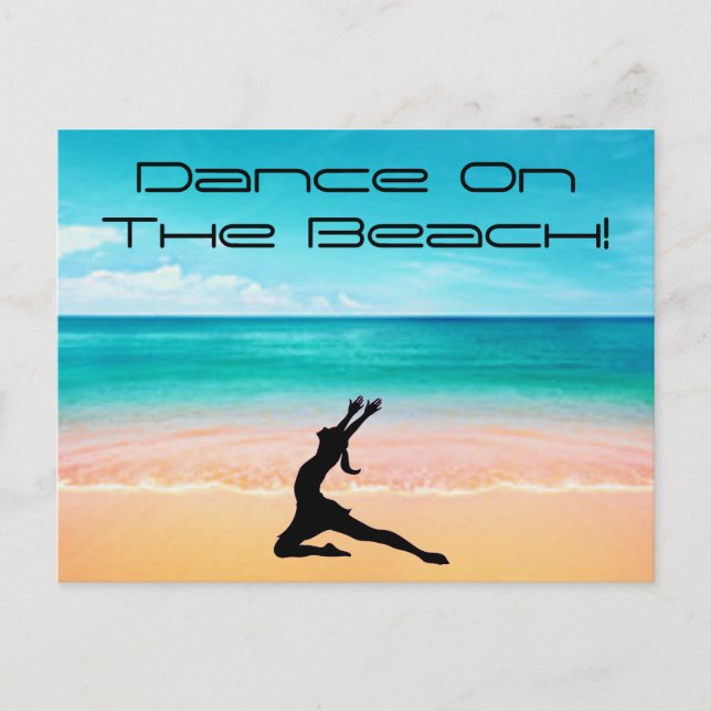 Tanz am Strand - Sand & Ocean Postkarte (Vorderseite)