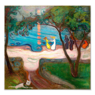 Tanz an einem Strand   Edvard Munch   Fotodruck