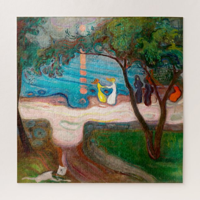 Tanz an einem Ufer | Edvard Munch | (Vertikal)