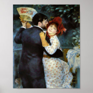 Tanz auf dem Lande von Pierre-Auguste Renoir Poster
