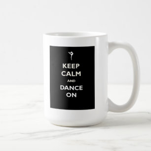 Tanz auf schwarzer Tasse