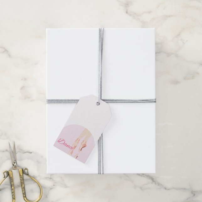 Tanz Ballet Slipper Geschenkanhänger (Mit Garn)