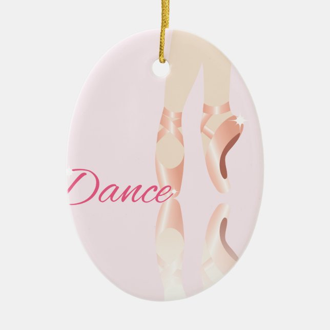 Tanz Ballet Slipper Keramikornament (Vorne)