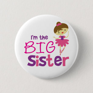 Tanz-Ballett-große Schwester Button