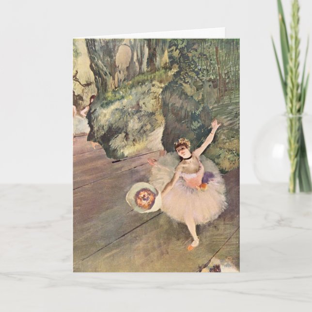 Tanz / Ballettschule - Degas Malerei Karte (Vorderseite)