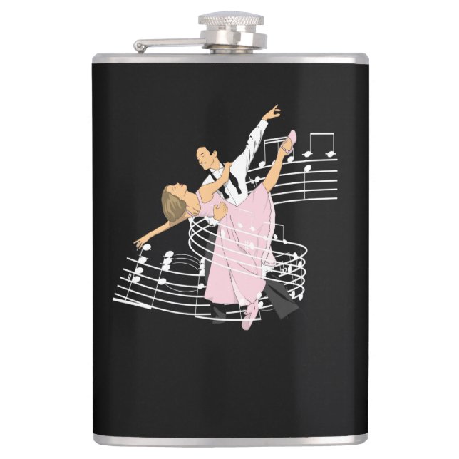 Tanz Classic Ballroom Tanz Flachmann (Vorderseite)