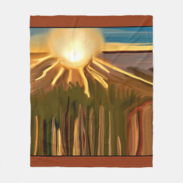 Tanz der Abstrakten Kunst von Cacti Fleecedecke