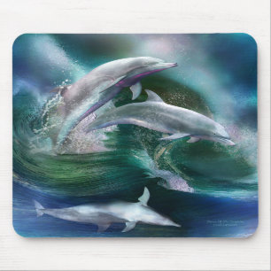 Tanz der Delphin-Kunst Mousepad