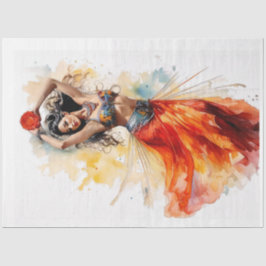 Tanz der Rose Seidenpapier