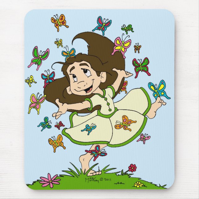 Tanz der Schmetterlinge Mousepad (Vorne)