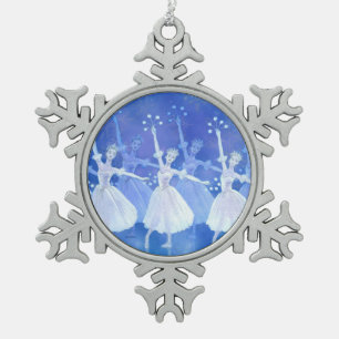 Tanz der Schneeflocke-Verzierung Schneeflocken Zinn-Ornament