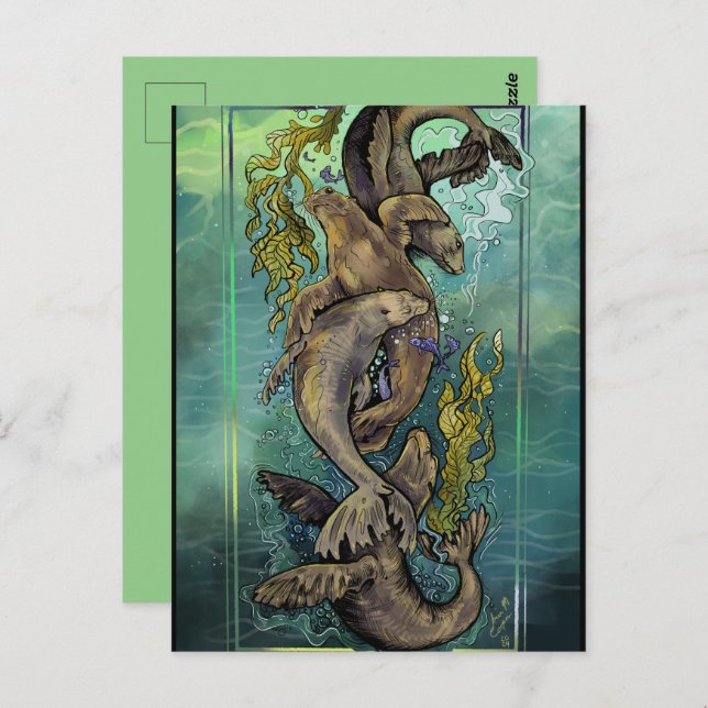 Tanz der Selkies Postkarte (Vorne/Hinten)