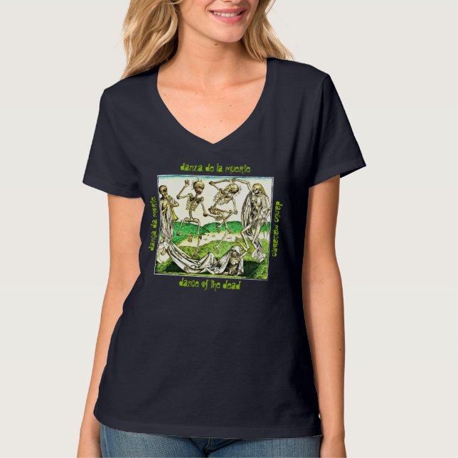 Tanz der Toten - Nano V-Neck-T - Shirt (Vorderseite)