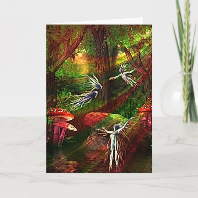 Tanz der Wassersprite Karte (Vorderseite)