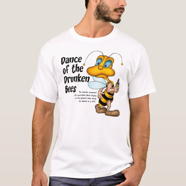 Tanz des betrunkenen Bienen-T - Shirt (Vorderseite)