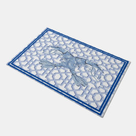 Tanz des Blue Shrimp Doormat Mat Rug Fußmatte