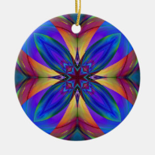 Tanz des Feuerwerks Keramikornament