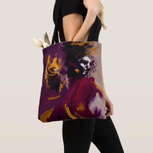 Tanz des Geistes – Expressive abstrakte Figur Tasche