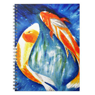 Tanz des Koi Notizbuch Notizblock