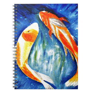 Tanz des Koi Notizbuch Notizblock