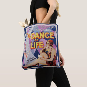 Tanz des Lebens Vintage Poster Druck Tasche