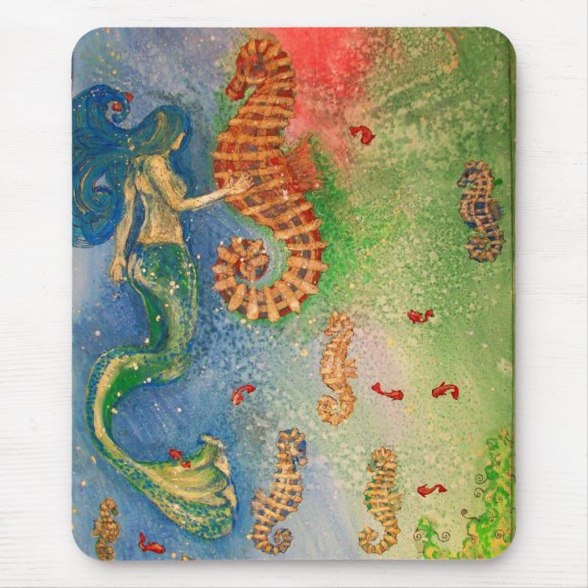 Tanz des Seepferds Mousepad (Vorne)