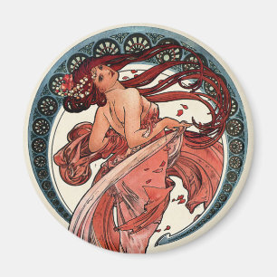 Tanz durch Alfons Mucha 1898 Magnet
