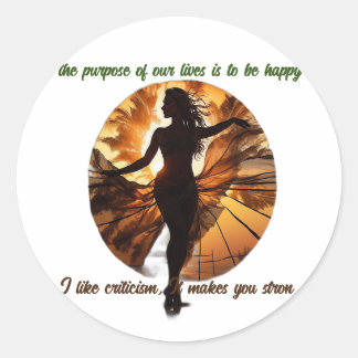 Tanz durch Leben: Happy Vibes Sticker