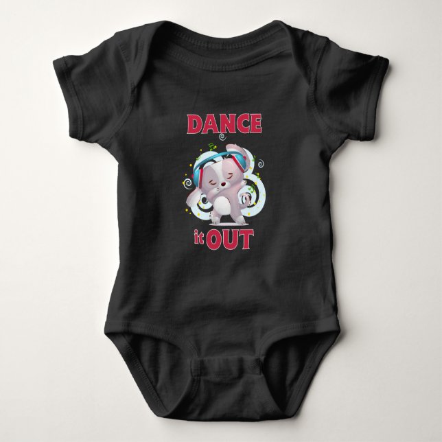 Tanz es aus  baby strampler (Vorderseite)